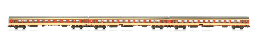 Jägerndorfer Collection JC61300 - N  3-tlg Personenwagenset UIC-X in Sparlack der ÖBB; Ep. IV